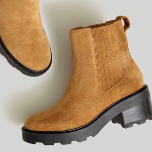 Madewell, The Gwenda Platform Ankle Boot, Size 10, Toffee